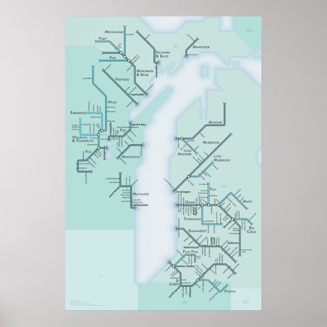 Poster Lake Michigan Systems (Frente)