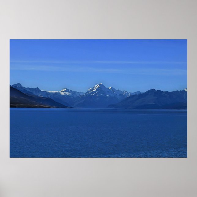 Poster Lake Pukaki and Aoraki (Frente)