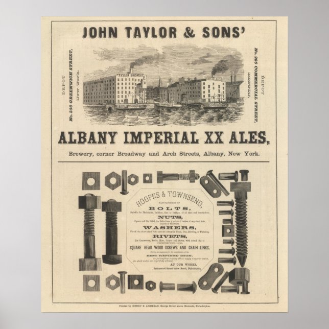 Poster Lake Superior Iowa e Minnesota Advertisement (Frente)