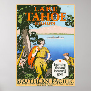 POSTER LAKE TAHOE
