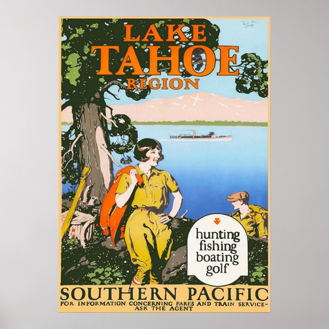 POSTER LAKE TAHOE (Frente)