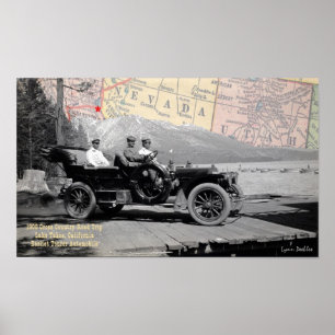 Póster Lake Tahoe 1908