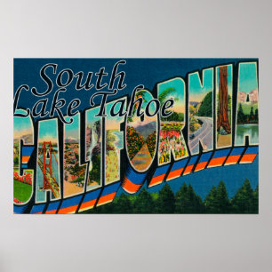 Póster Lake Tahoe sul, Califórnia