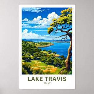 Poster Lake Travis Texas Travel Print