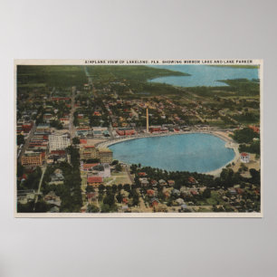Póster Lakeland, Florida - exibição aérea da opinião