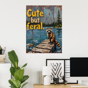 Poster Lakeside Bandit: Uma visão de Raccoon