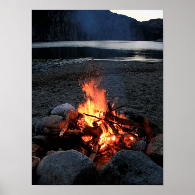 Poster Lakeside Bonfire (Frente)