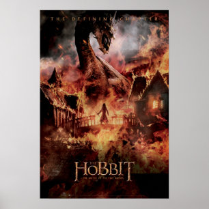 Póster Laketown Ablaze com SMAUG™ E BARD O BOWMAN™
