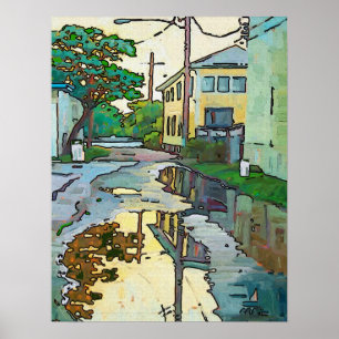 Póster Lakeview Beco, Nova Orleans Art