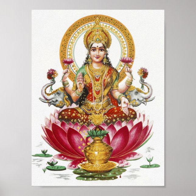Poster Lakshmi Hindu Goddese (Frente)