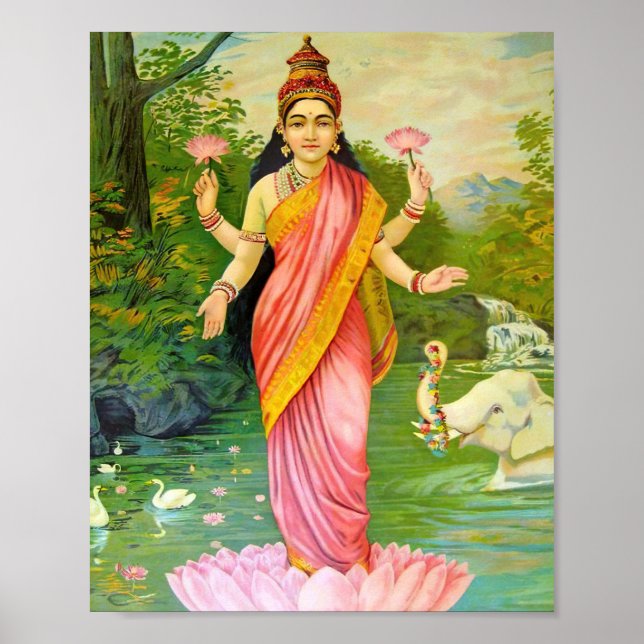Poster Lakshmi Hindu Goddese (Frente)