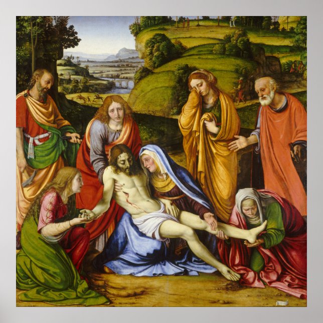 Póster Lamentação por Andrea Solario (Frente)