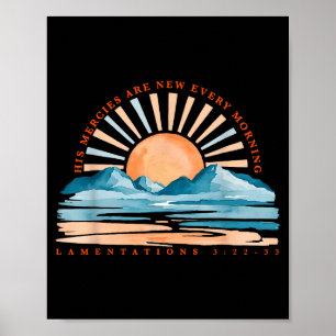 Poster Lamentações Suas Misericórdias São Novas Todas as 