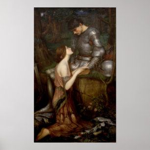 Poster Lamia and the Soldier by John William Waterhouse