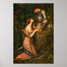 Poster Lamia and the Soldier by John William Waterhouse 