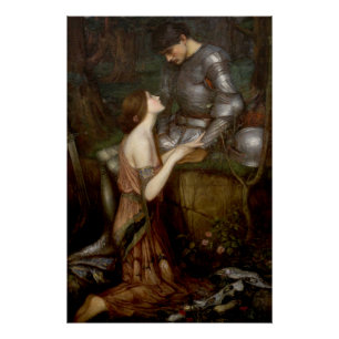 Póster Lamia por John William Waterhouse Glossy