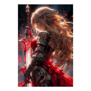 Póster Lâmina Escolhida do Céu Anime Valkyrie Warrior