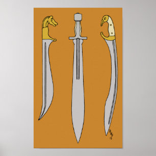 Póster Lâminas da Grécia Antiga