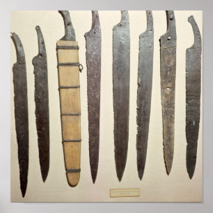 Póster Lâminas do ferro de Viking para espadas