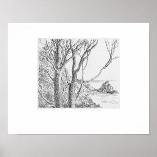 Poster Lamorna Cornwall Impressão, Eleanor M Hughes Reedi