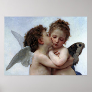 Poster L'Amour e Psyché, Enfants - William Bouguereau