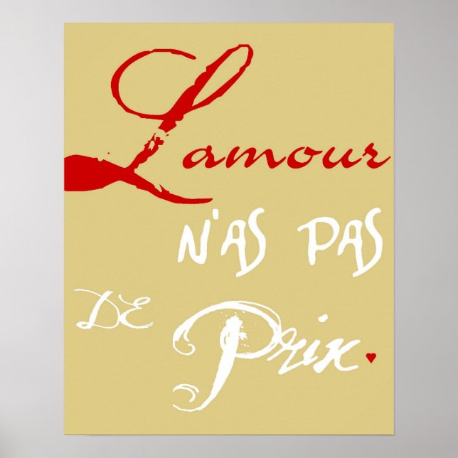 Póster L'amour (O amor é o Precioso) (Frente)