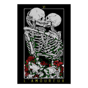 Póster L'Amoureux - Cartão de Tarô