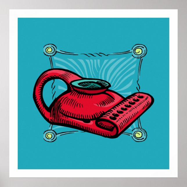 Poster Lâmpada de óleo Menorah (Frente)