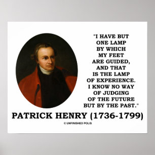 Póster Lâmpada de Patrick Henry do julgamento da