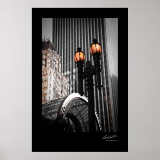 Póster Lâmpada de rua antiga