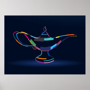 Poster Lâmpada mágica de Aladin
