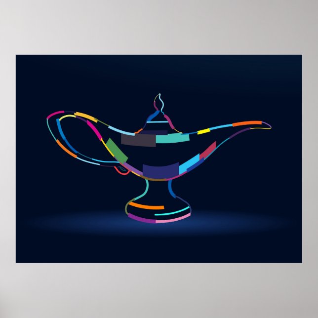 Poster Lâmpada mágica de Aladin (Frente)