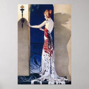 Poster Lâmpada nacional Co.   Coles Phillips do vintage