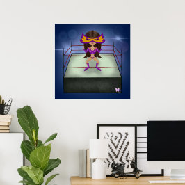 Poster Lâmpada Roxo Lâmpada luchadora