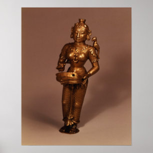 Poster Lâmpada sob a forma da deusa da fortuna