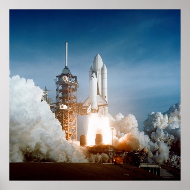 Poster Lançamento da Colúmbia Espacial (STS-1) (Frente)