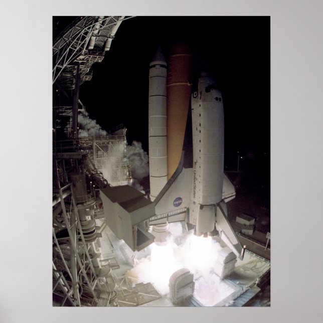 Póster Lançamento da Colúmbia Espacial (STS-109) (Frente)