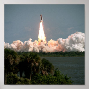 Póster Lançamento da Colúmbia Espacial (STS-52)