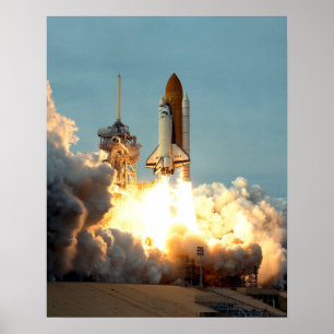 Poster Lançamento da Colúmbia Espacial (STS-87)