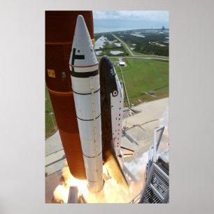 Póster Lançamento da descoberta do vaivém espacial