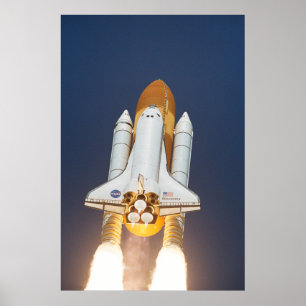 Póster Lançamento da descoberta do vaivém espacial