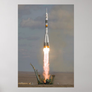 Póster Lançamento da expedição 18 de Soyuz TMA-13