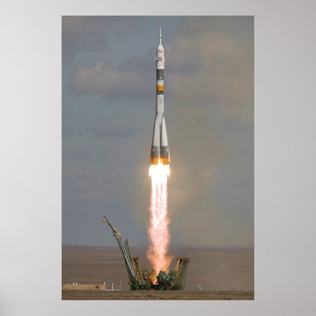 Póster Lançamento da Soyuz TMA-13 Soyuz-FG Expedição 18 (Frente)