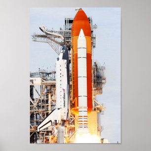 Poster Lançamento de Foto do Lado do Shuttle Espacial ST
