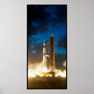 Poster Lançamento de Saturn IV Rocket