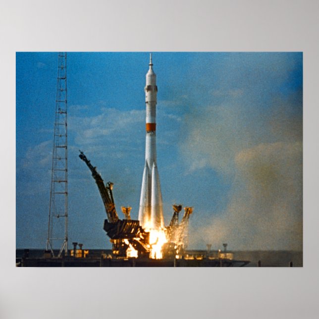 Póster Lançamento de Soyuz (Projeto de Teste Apollo-Soyuz (Frente)