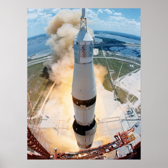 Póster Lançamento do Apollo 16 (Frente)