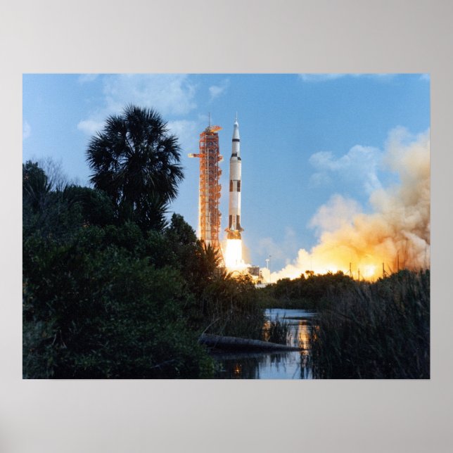 Póster Lançamento do Apollo 16 (Frente)