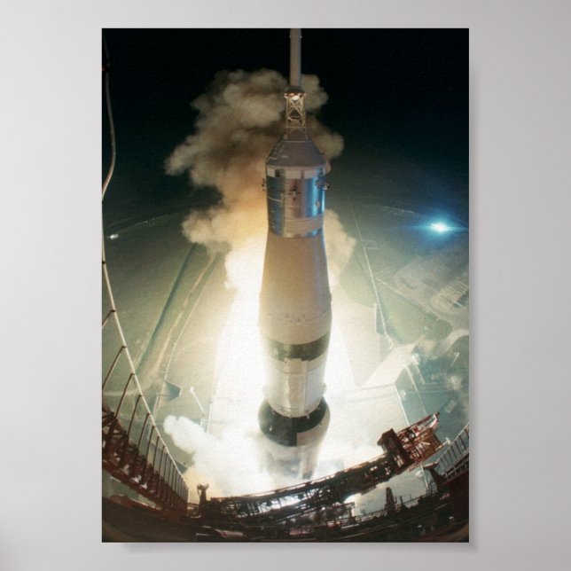 Póster Lançamento do Apollo 17 (Frente)