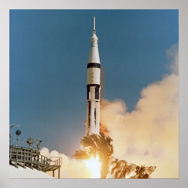 Póster Lançamento do Apollo 7 (Frente)